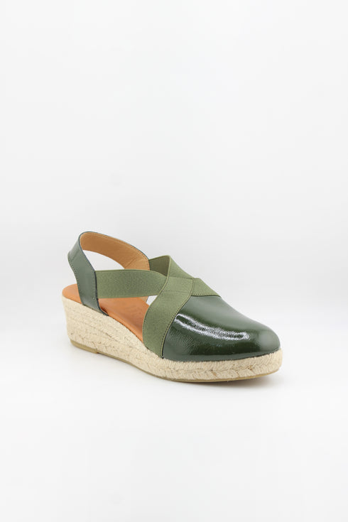 Jutelia Cross Strap Espadrille Wedge Sandals